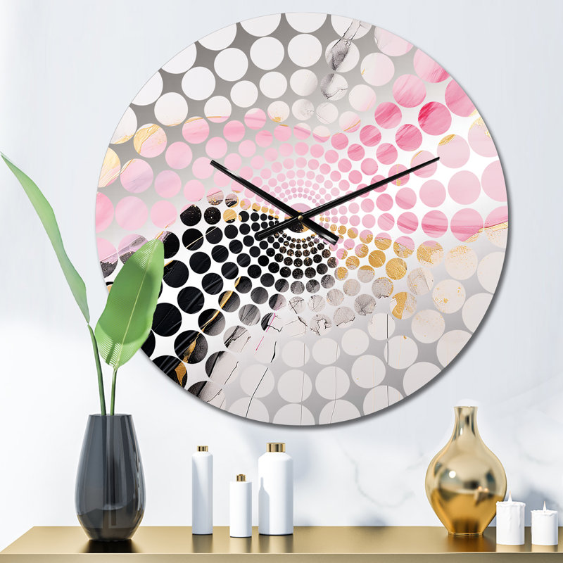 Selin - Horloge murale peinture abstraite, Petit