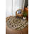 Kenzah Collection Digital Print Cotton-Polyester Green Floral Rug-584334419