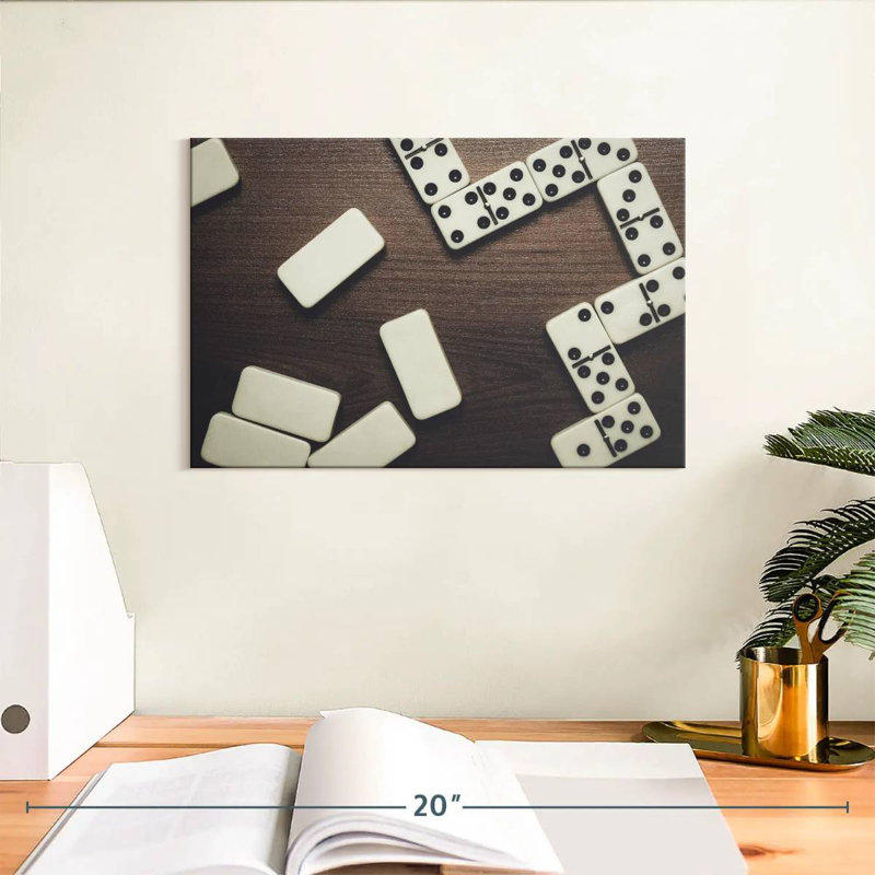 Senne pièces de domino, H 8 po x l 12 po