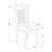 3 Piece Kitchen Table Set for Small Spaces Contains a Round Dining Room Table with Dropleaf and 2 Solid Wood Seat Chairs, 42x42 Inch, Saddle Brown-683415037-757202510