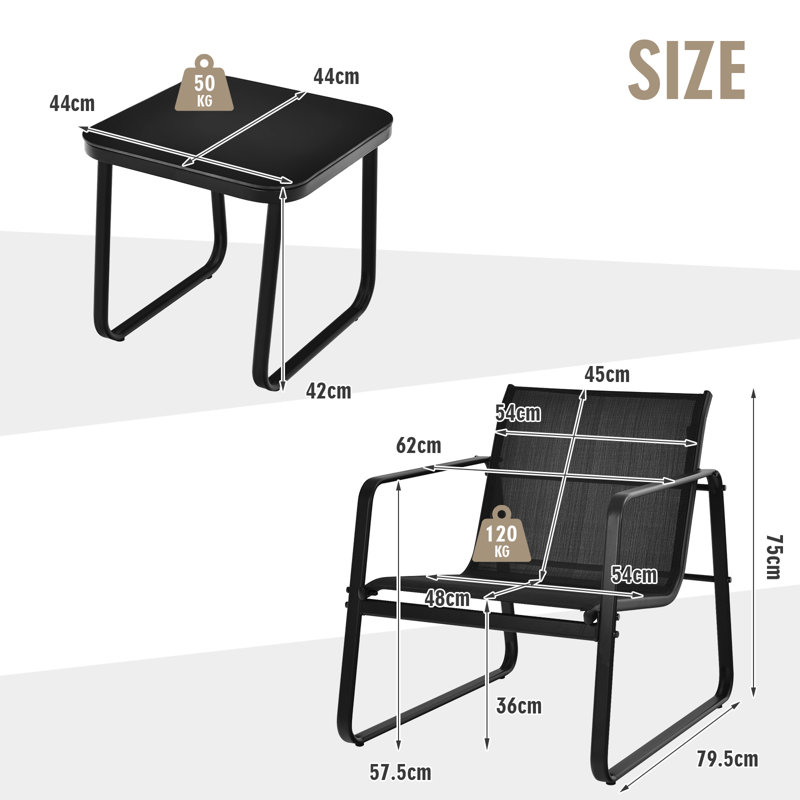 Atreyu - Person Patio Conversation Set