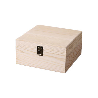 Wooden Storage Box Flipping Cover Storage Box Thickened Solid Wood Home Storage Office Storage