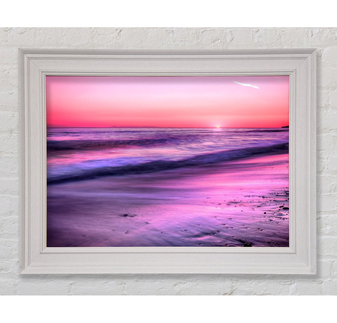 Gerahmtes Wandbild Sunset Dana Point San Clemente California