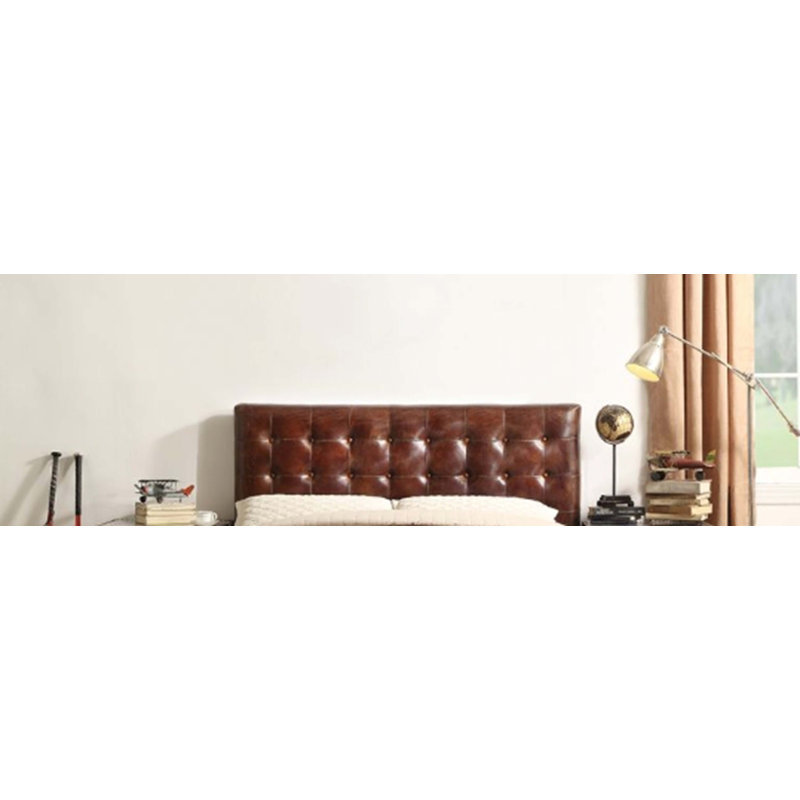 Lit en cuir Brancaster Vintage