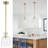 7" Hammered Glass Shade Pendant Lights