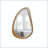 Irregular Teardrop Wooden Wall Mirror