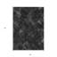 Tapis d'intérieur rond lavable abstrait gris anthracite 8 pi