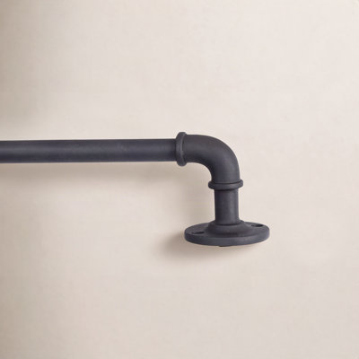 Kincaid Adjustable 0.63" Single Curtain Rod