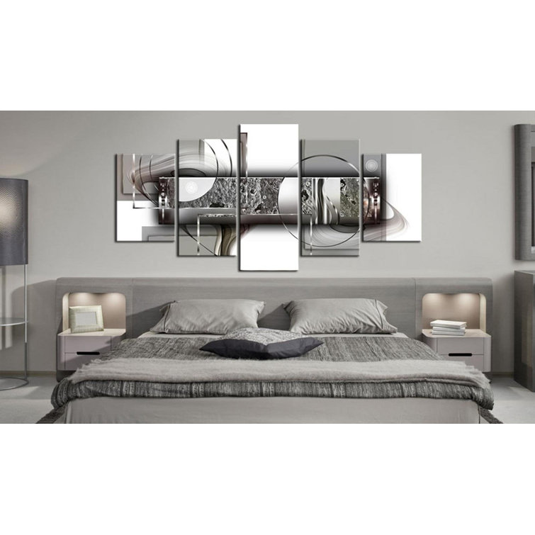 Brayden Studio® Abstract Structure On Canvas 5 Pieces Print | Wayfair