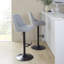 Tabouret de bar clouté réglable avec repose-pieds arrondi en T - ensemble de 2-109578079-121973131
