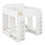 Lit superposé triple avec tablettes et crochets de rangement, lit superposé à 3 niveaux peu encombrant, lit simple et simple au-dessus d'un lit simple TG-849415982