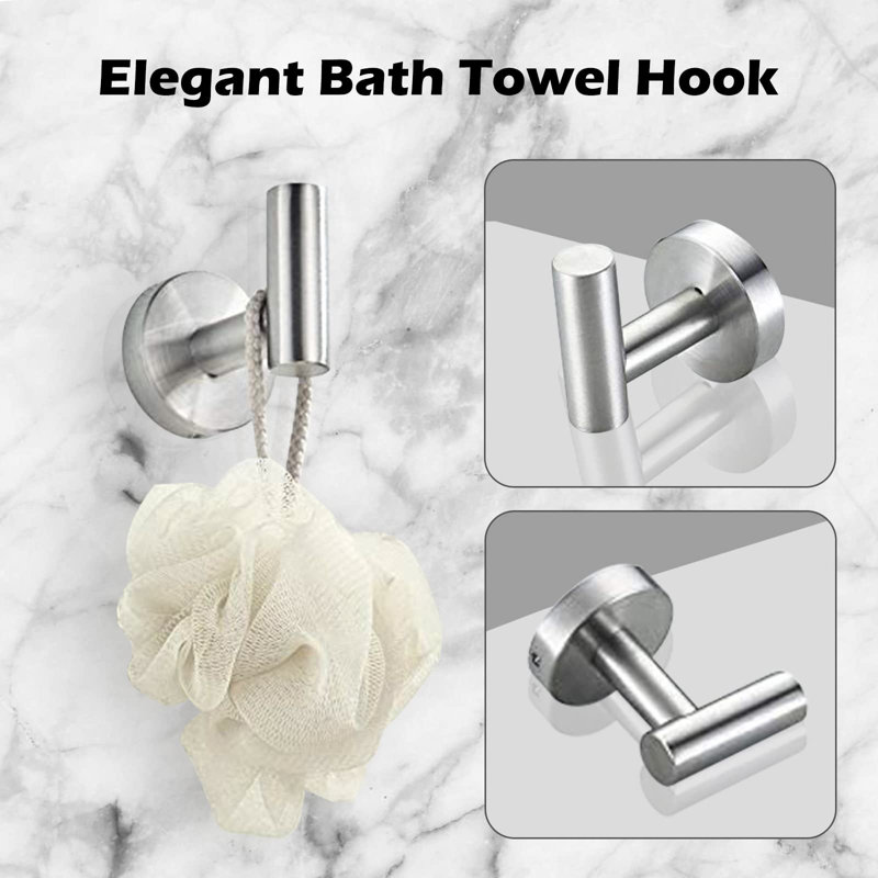 8 - Piece Bathroom Hardware Set, Brushed Nickel