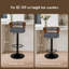 Upholstered Adjustable Height Counter Stool with Solid Wood Frame