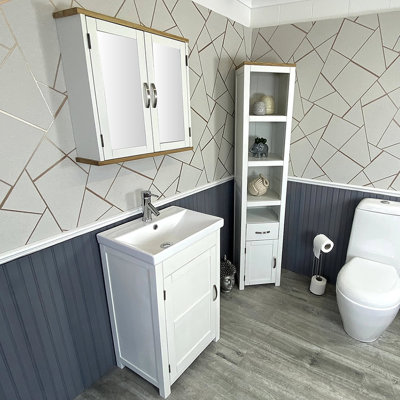 Marte 485mm Free-Standing Cloakroom Vanity Unit