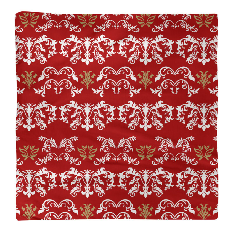 Serviette de football San Francisco, l 10 po x L 10 po, Blanc / rouge / doré, Coton