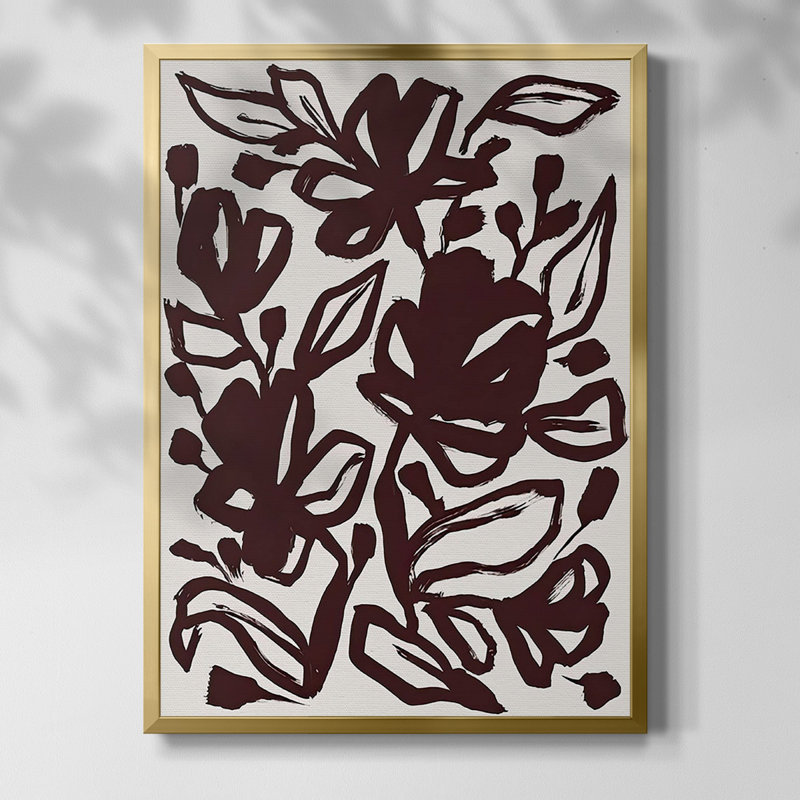 Dorset Shapes I, Toile avec cadre doré, Non