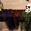 3 pièces de décoration d'Halloween en toile d'araignée mauve et verte 6 pi