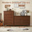 31.5 Inch Frame Construction Double Handle 5 Drawer Chest-2069881701