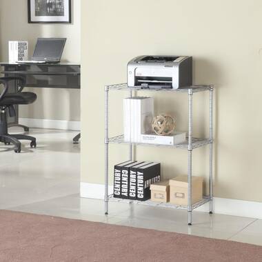 Apollo Hardware Chrome 3-Tier Wire Shelving Unit 20x12x20 with Shelf Liner