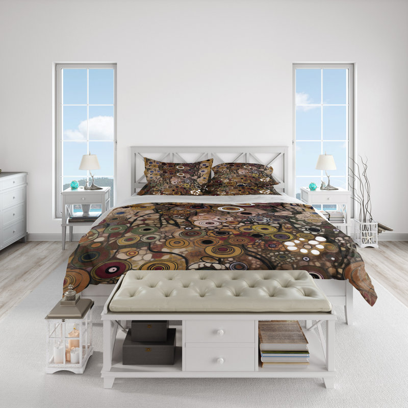 Abstract Duvet Cover, King Duvet Cover + 2 King Shams