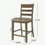 Ensemble de 2 tabourets de comptoir en bois rembourrés Farmhouse