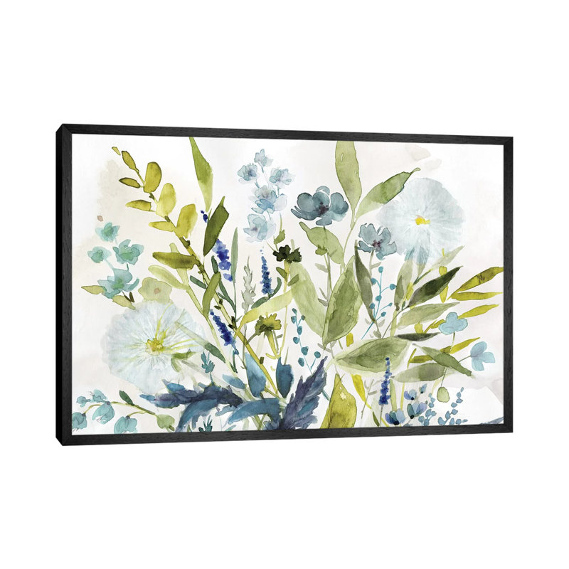 Olive Greens 1 Piece Painting on Canvas, 152.5 cm H x 101.5 cm W, Black Framed