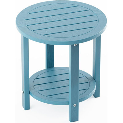 2 Tier HIPS Outdoor Side Table Patio Adirondack Table