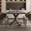 Ensemble de table et chaises de salle à manger mat léger et luxueux-609070915