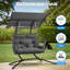 Fauteuil balançoire surdimensionné avec auvent réglable