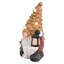 Gnome du crépuscule avec chien et lanterne