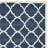 Carolene Hand Tufted Wool/Cotton/Latex Geometric Rug in Blue/Ivory-411302275