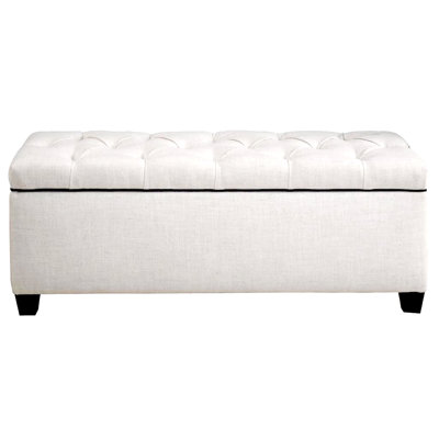 Heaney Polyester Blend Upholstered Storage Bench