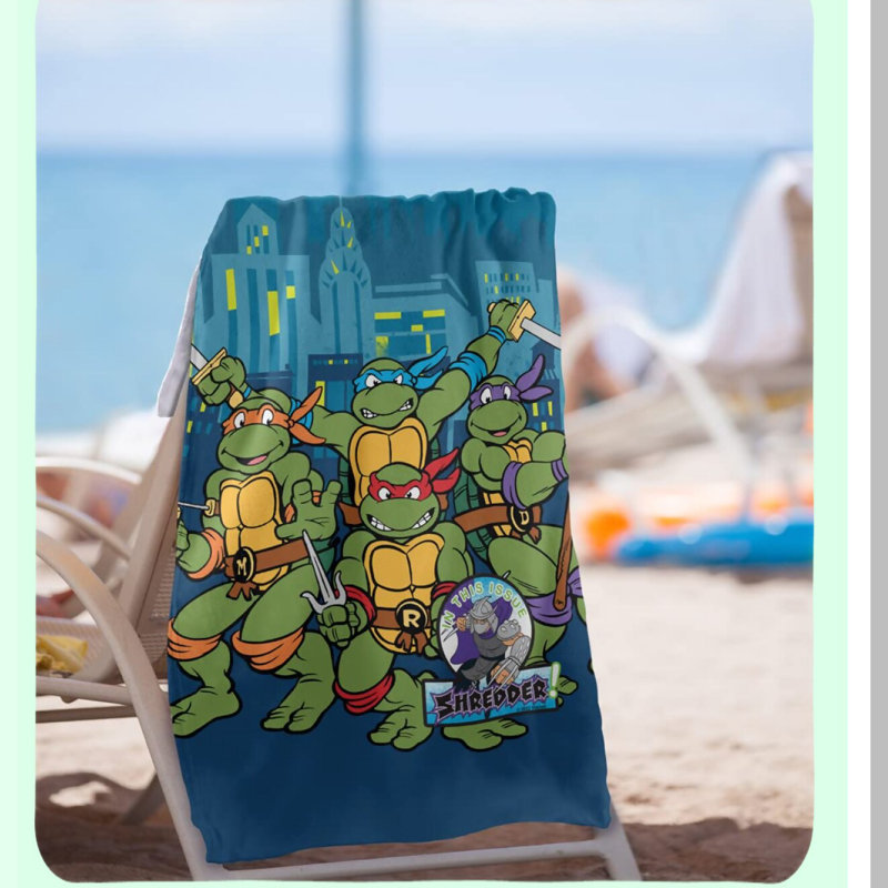TMNT Heroes Beach Towel - Comic Cover No.21, 30x60