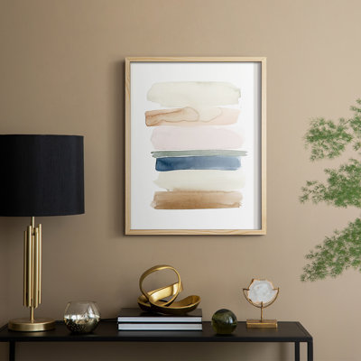 Faint Swatches I Framed Print - Solid Wood