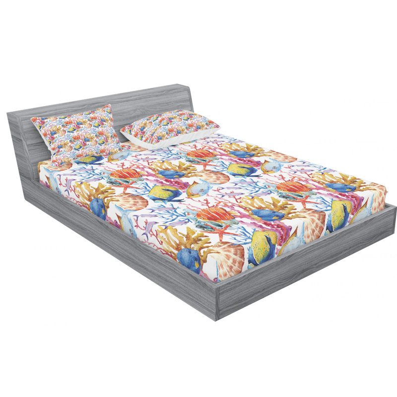 Microfiber Sheet Set, Full Sheet Set with Fitted Sheet