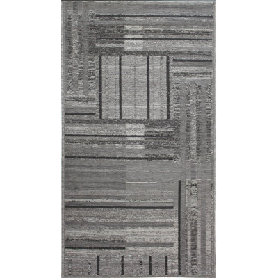 Tapis intérieur/extérieur gris Cravens