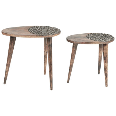 Beverle Solid Wood Nesting Tables