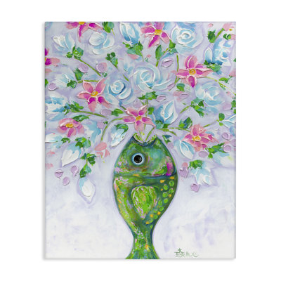 Nautical Fish Bouquet Canvas Wall Art by Estelle Grengs