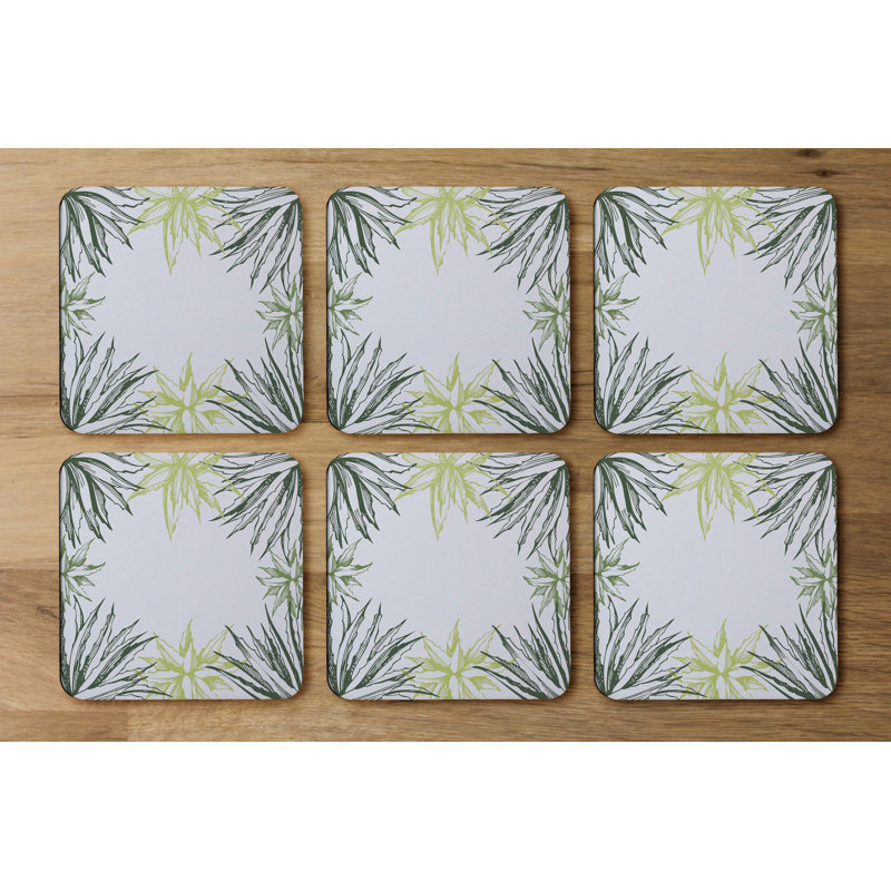 Square 6 Piece Coaster Set