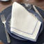Picot Linen Chevron Square Napkin-1886018759
