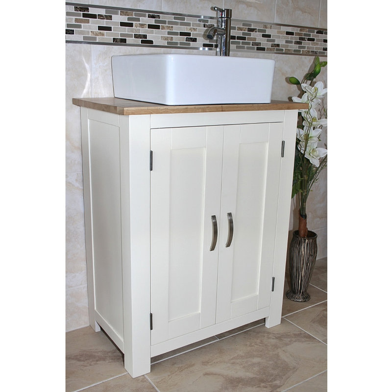 Reybold 650mm Single Bathroom Vanity with Vessel Ceramic Basin