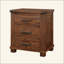 Ensemble de table de chevet rustique en bois massif récupéré à trois tiroirs Rustic-129230106