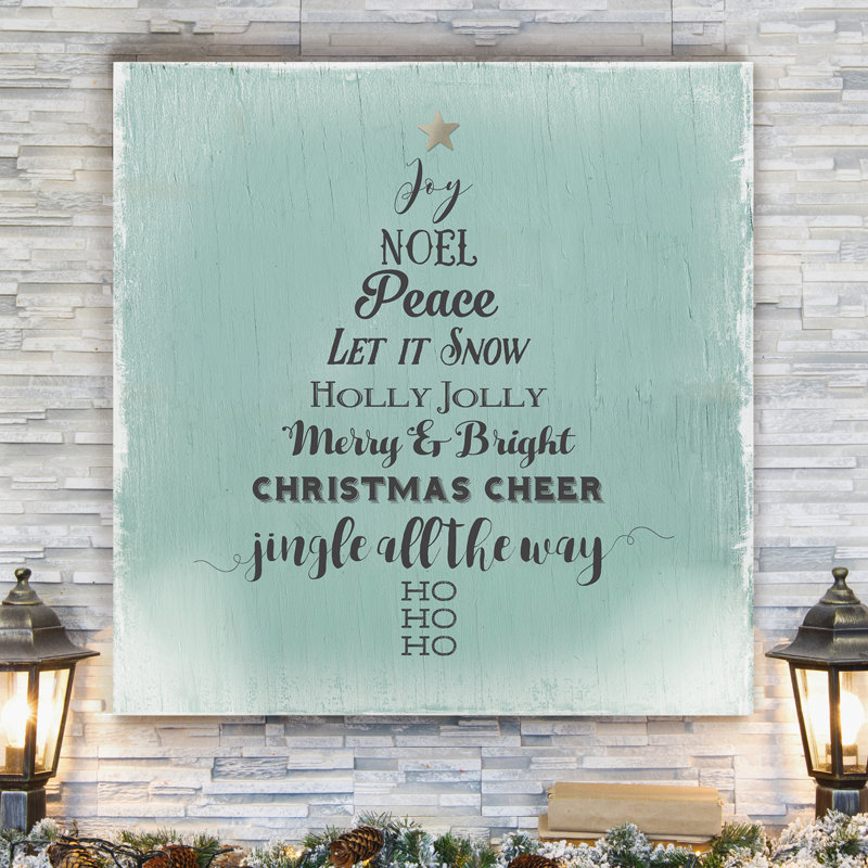 « christmas bravo », peinture, H 10 po x l 10 po x P 1,5 po, Toile tendue