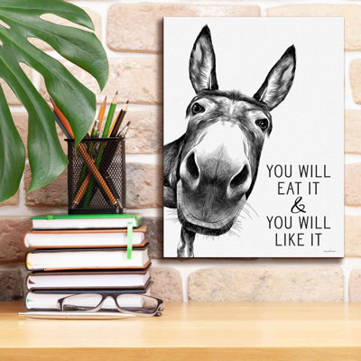 «You Will Eat It» par Lettered & Lined, estampe numérique sur toile