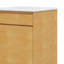 Meuble-lavabo de 20 pouces avec lavabo en céramique, tablette réglable, style maison de campagne