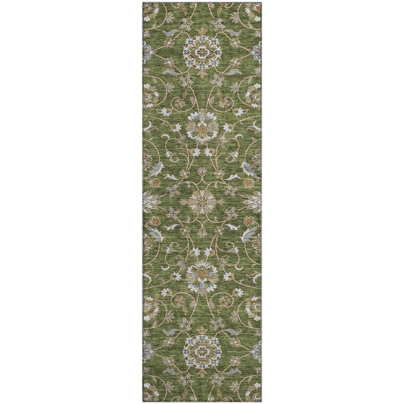 Premium Machine Washable Gurubaksh AMF1149 Moroccan Rug, Runner 2'3" x 7'6"
