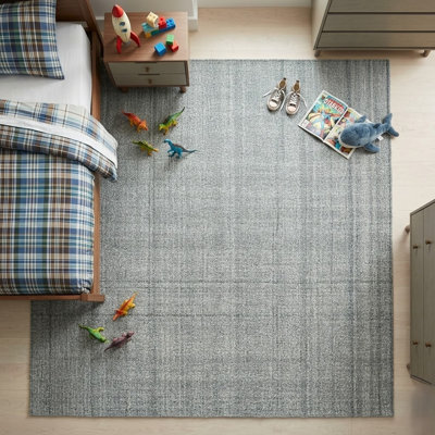 Hand Tufted Wool Plaid Indoor Rug