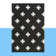 Tapis noir en laine touffeté à la main à motif géométrique Cavan