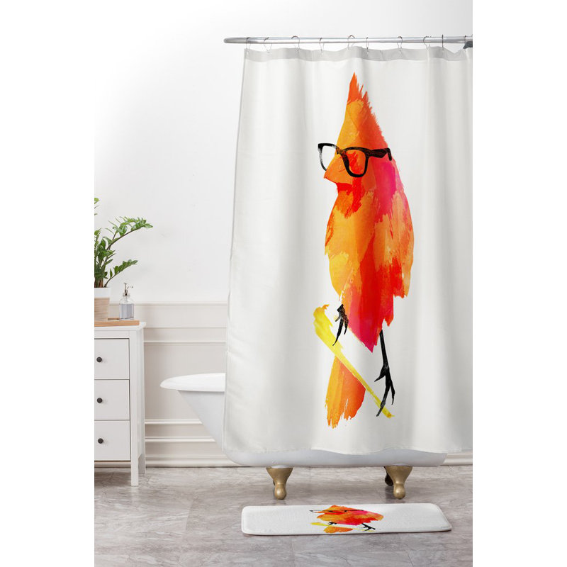 Tapis pour salle de bain punk oiseau