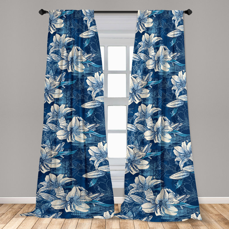 Semi Sheer Curtain Pair, 28" W x 84" L